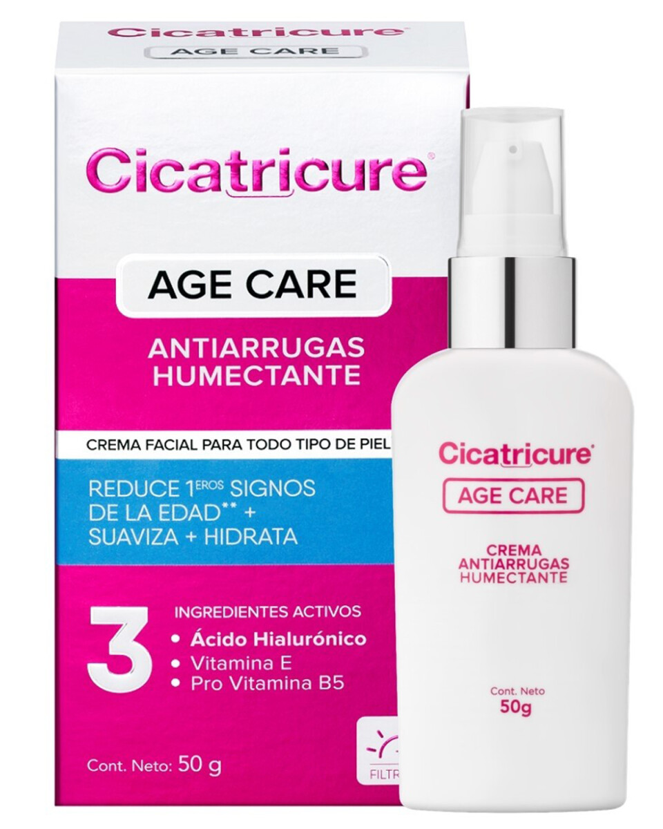 Crema facial Cicatricure Age Care antiarrugas humectante 50gr 
