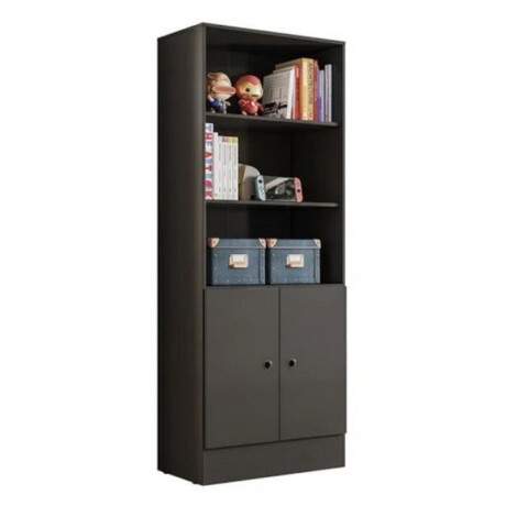 ARMARIO 2 PUERTAS 3 ESTANTES - NEGRO ARMARIO 2 PUERTAS 3 ESTANTES - NEGRO