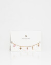 Pulseras Flexibles Strass Pulsera Con Multi Charms - Dorado