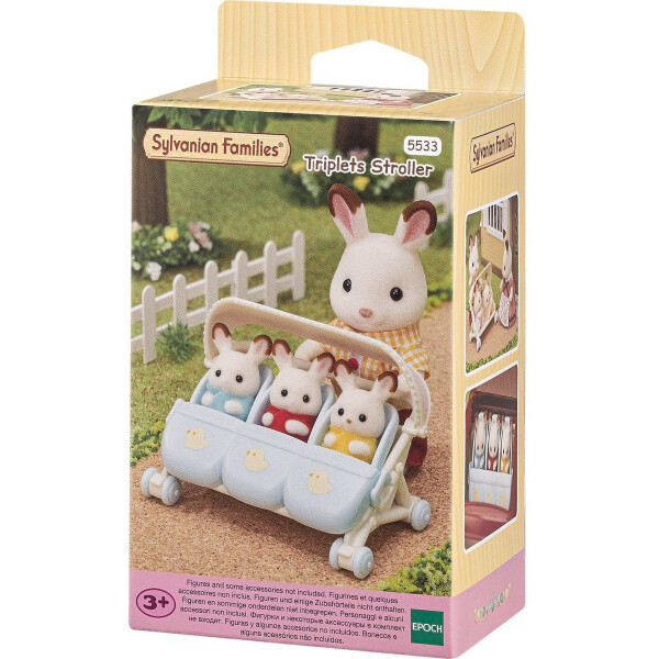 Sylvanian Families Carrito De Trillizos Infantil Niños Sylvanian Families Carrito De Trillizos Infantil Niños