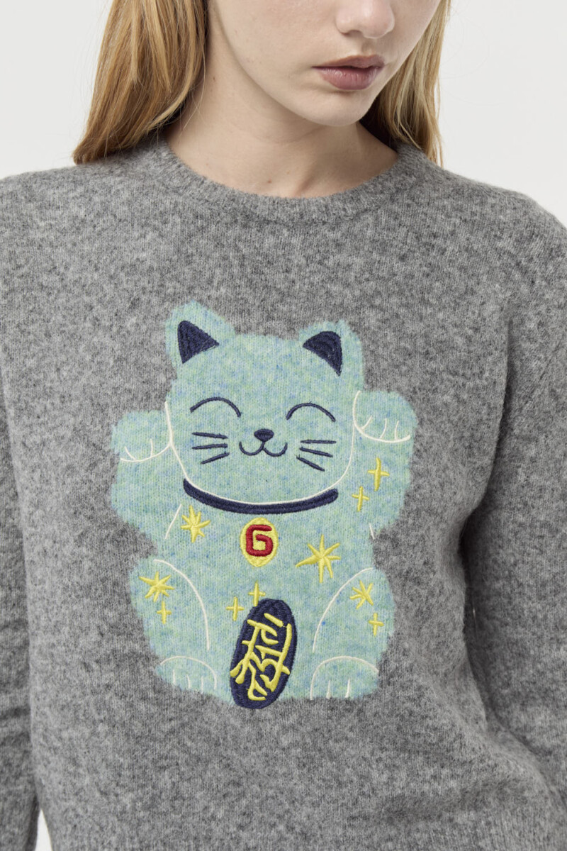 SWEATER LUCKY Gris Melan