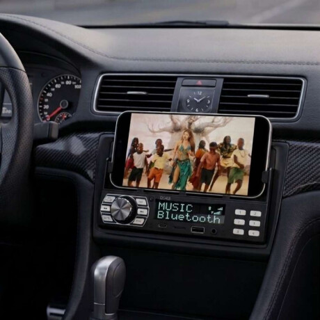 Radio 1Din Con Soporte Para Celular