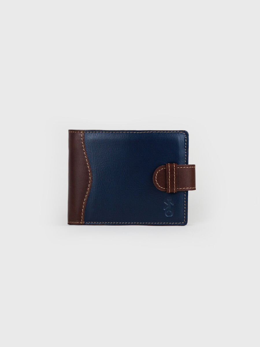 Billetera Jacinto con Pasador - Azul 