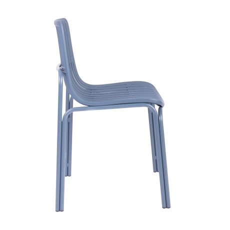 SILLA DE COMEDOR POLIPROPILENO AZUL LISA