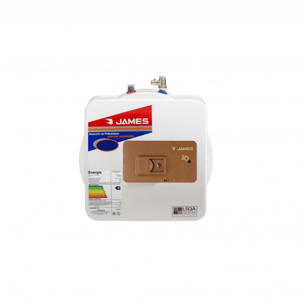 Calefon James 20L Con Tanque De Cobre Salida Superior Calefon James 20L Con Tanque De Cobre Salida Superior