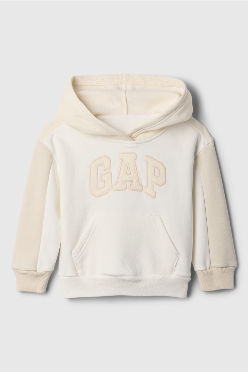Buzo Canguro Logo Gap Toddler Niño New Off White