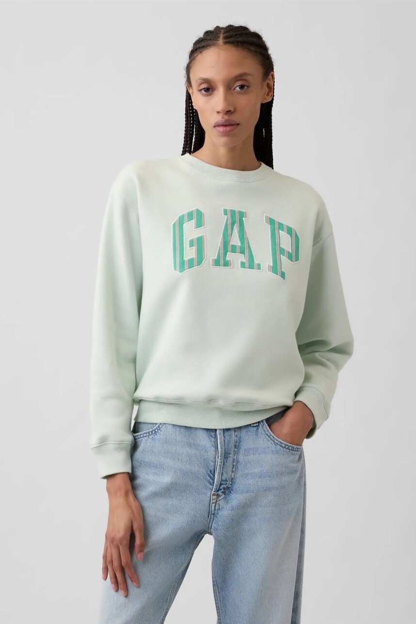 Buzo Deportivo Logo Gap Mujer Chic Mint