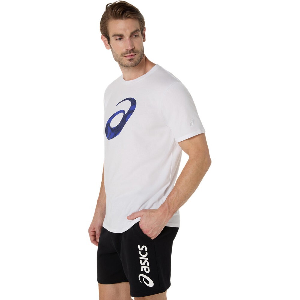 Polo Training Spiral Logo Graphic Cotton Blend Hombre Brilliant White