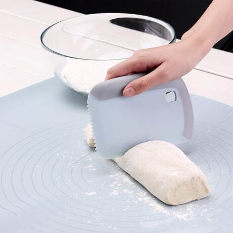 Cortador Espátula Corta Masa Pizza Pastas Repostería Cocina Gris