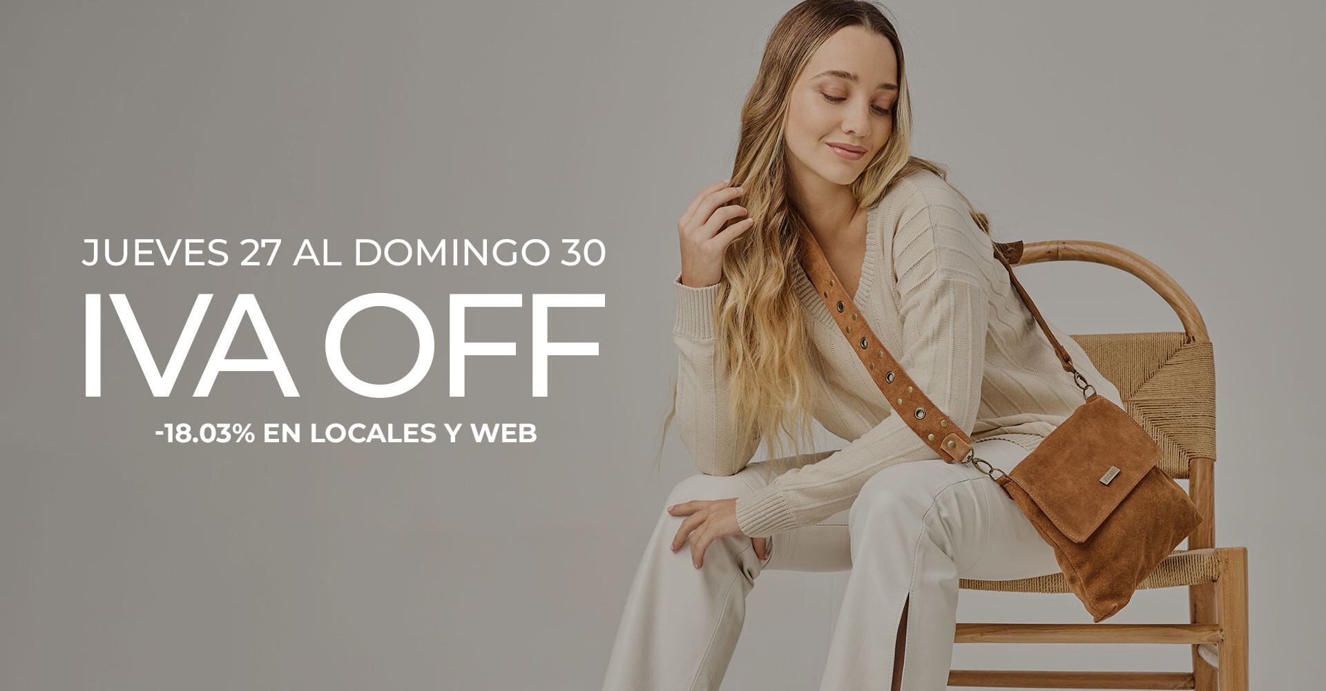 IVA OFF 18,03% DE DESCUENTO