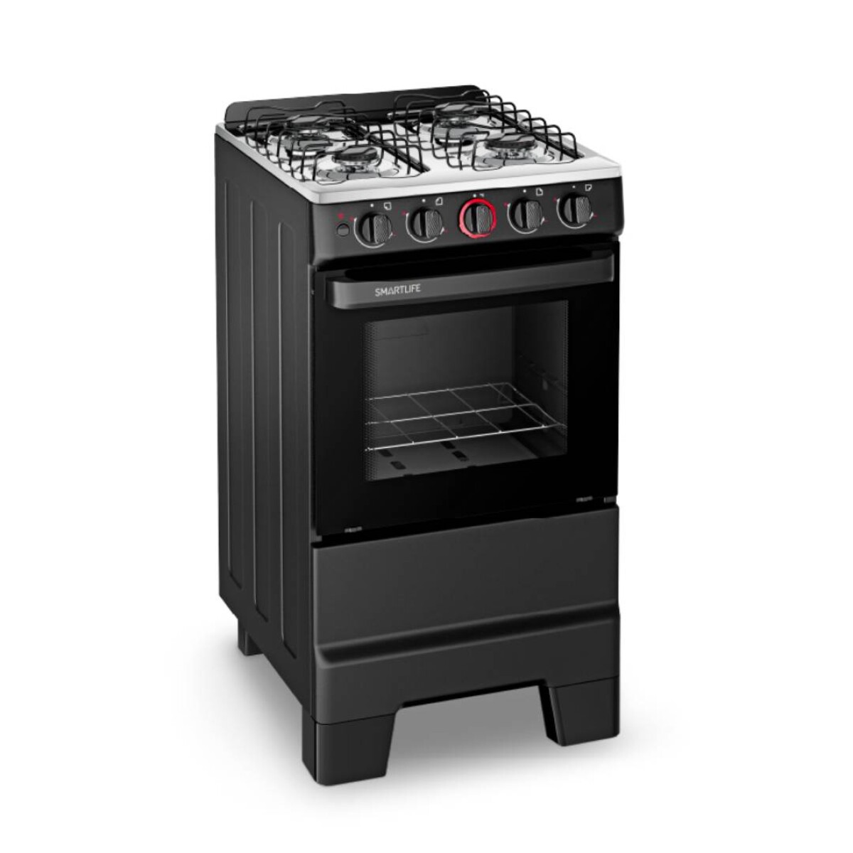 Cocina a Gas Smartlife 4H SL-KBR504B - Negra 