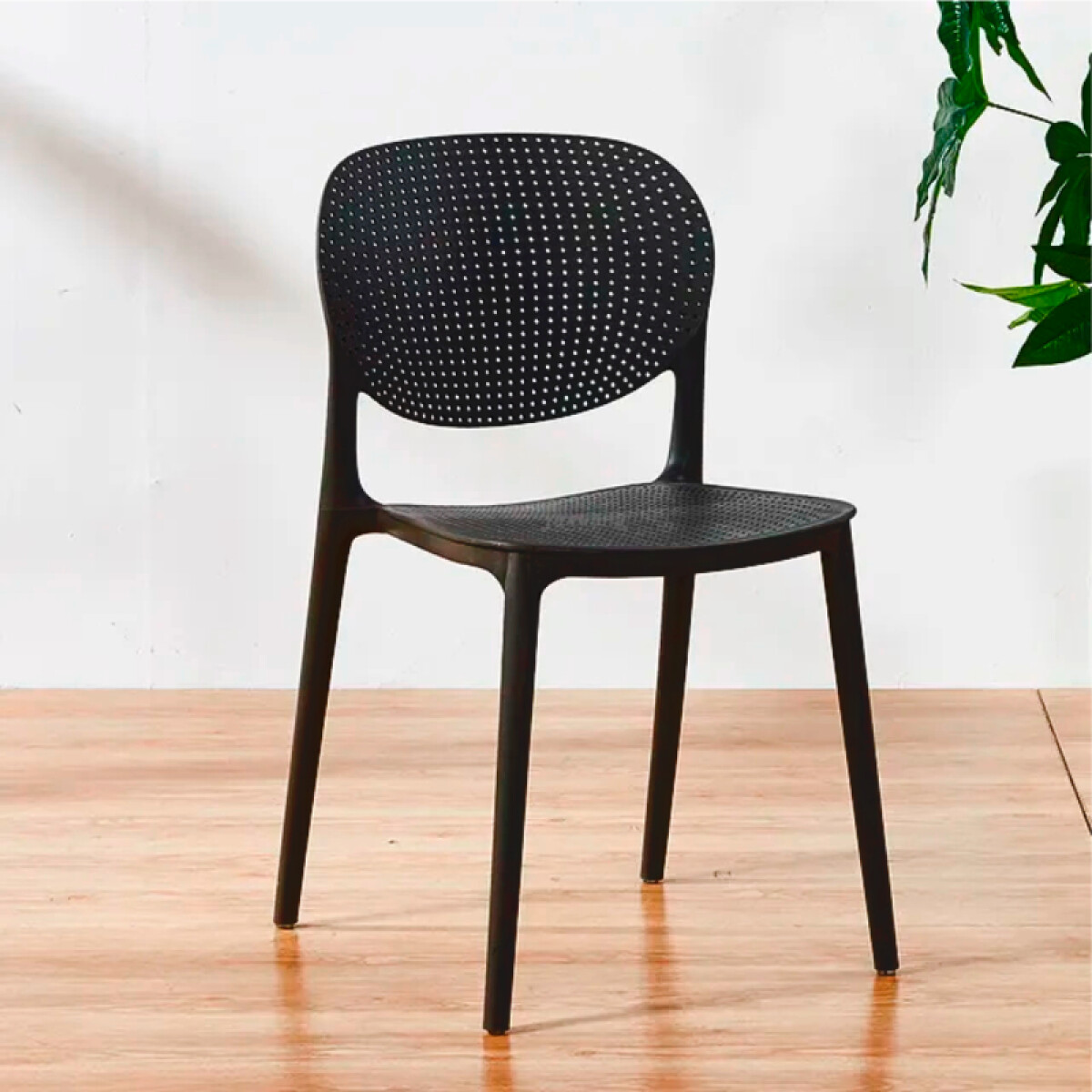 Silla Diseño Minimalista Nordica para Comedor o Jardín - Negro 