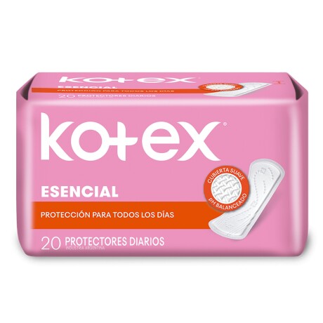 Protectores Diarios Kotex Esencial x 20 Protectores Diarios Kotex Esencial x 20