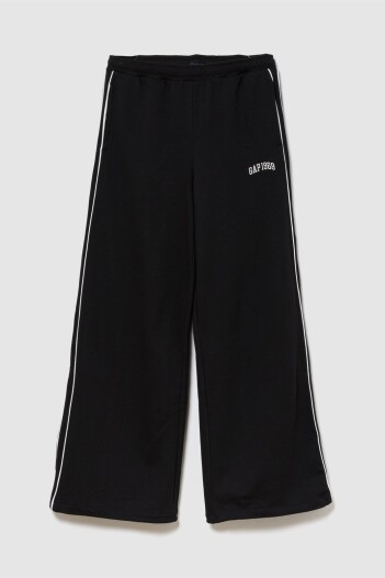 Pantalón Deportivo Baggy Logo Gap Mujer Black