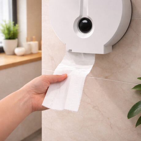 Soporte para papel higiénico BLANCO