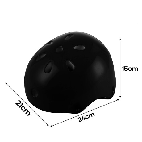 Set Protección Rodilleras Coderas Muñequeras + Casco Negro