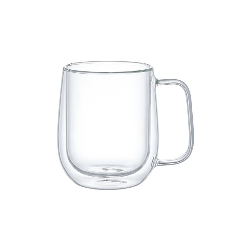 Set x2 tazas doble pared 250ml TRANSPARENTE