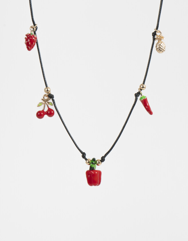 Collares Cortos Multi dijes Collar Hilo Multidijes - Dorado