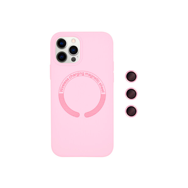 Protector para iPhone 12/12 Pro MagSafe prot. cámara rosa Protector Para Iphone 12/12 Pro Magsafe Prot. Cámara Rosa