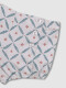 Pantalon Corto Con Estampado De Ramitas Blanco