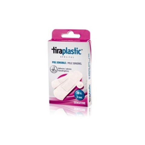 Tiraplastic curitas Piel sensible x20 3 tamaños
