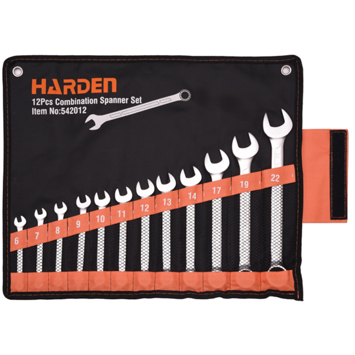 JUEGO LLAVES COMBINADAS 12 PZAS DE 6 A 22 MM PRO HARDEN — Kroser