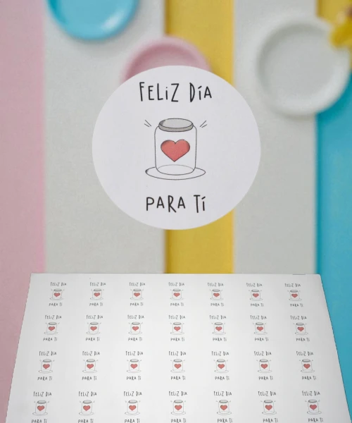 Stickers feliz dia plancha DISEÑO 1