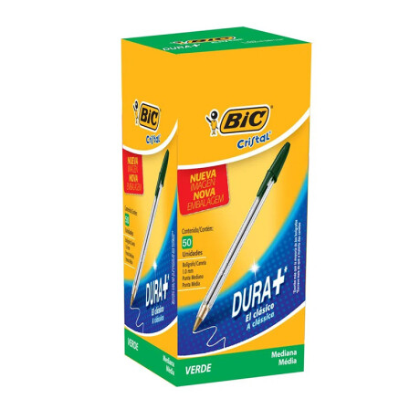 BolÃÂ­grafo BIC Cristal x50 Unidades Verde