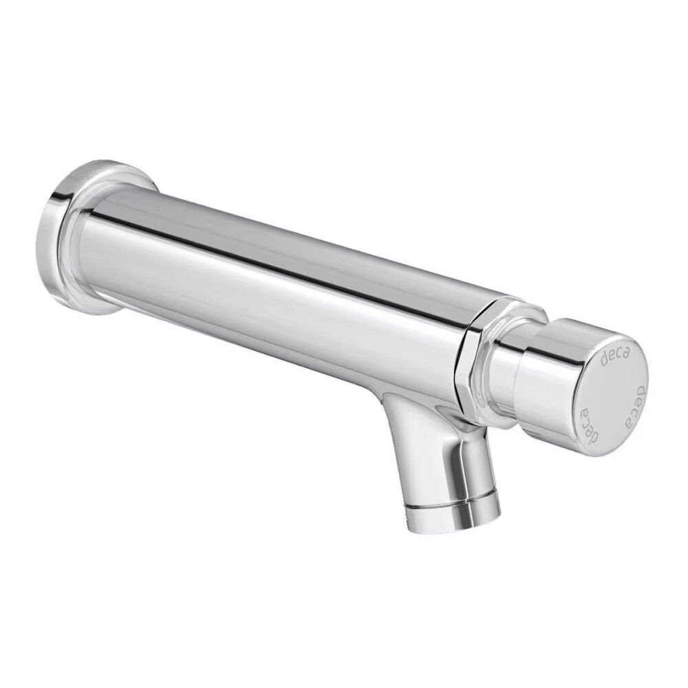 Grifería de lavatorio temporizado de pared Decamatic Eco cromo Brillante Grifería De Lavatorio Temporizado De Pared Decamatic Eco Cromo Brillante