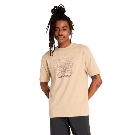 Remera New Balance de Hombre - ATHLETICS RELAXED- MT43557SOT STONEWARE