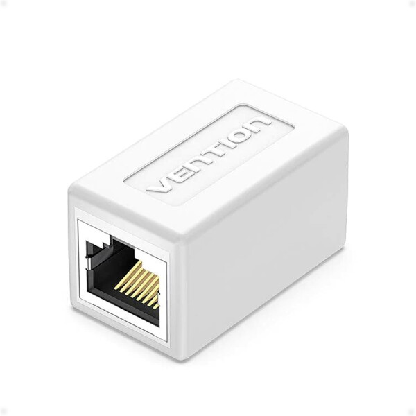 Adaptador Cupla de Cable Ethernet RJ45 CAT 6 VENTION IPVB0 Blanco