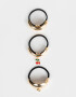 Gomitas Elásticas Sets Cuff Set De Gomitas Elásticas Con Charms Lucky - Dorado