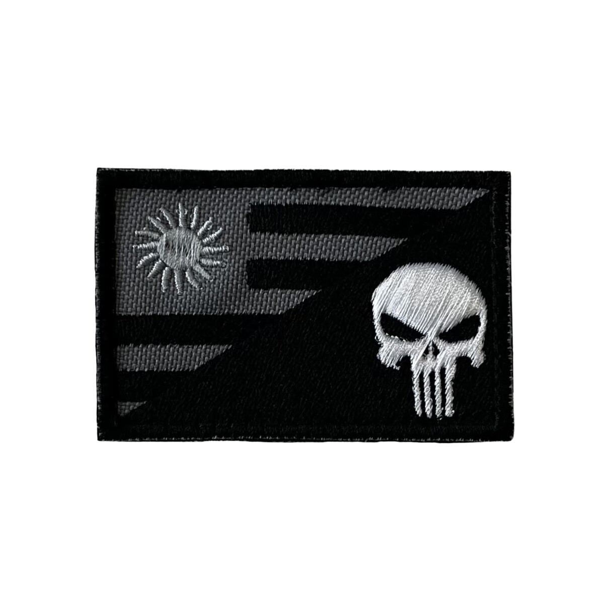 Bandera bordada Uruguay Punisher - Negro 