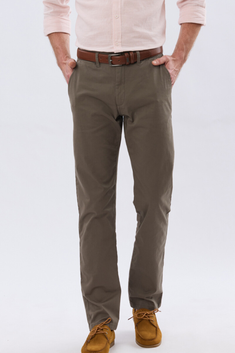 PANTALÓN SKINNY CON SPANDEX - Verde 