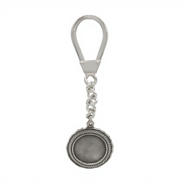 LLAVERO PARA GRABAR - ALPACA plateadouniforme