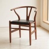 Silla Wishbone - Madera de Roble tapizada Silla Wishbone - Madera de Roble tapizada