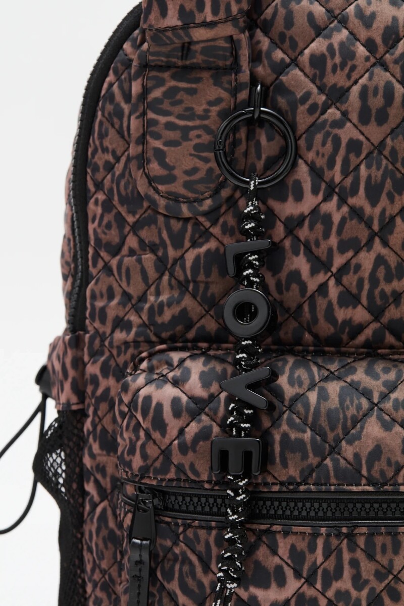 Mochila Animal Matelasse Negro