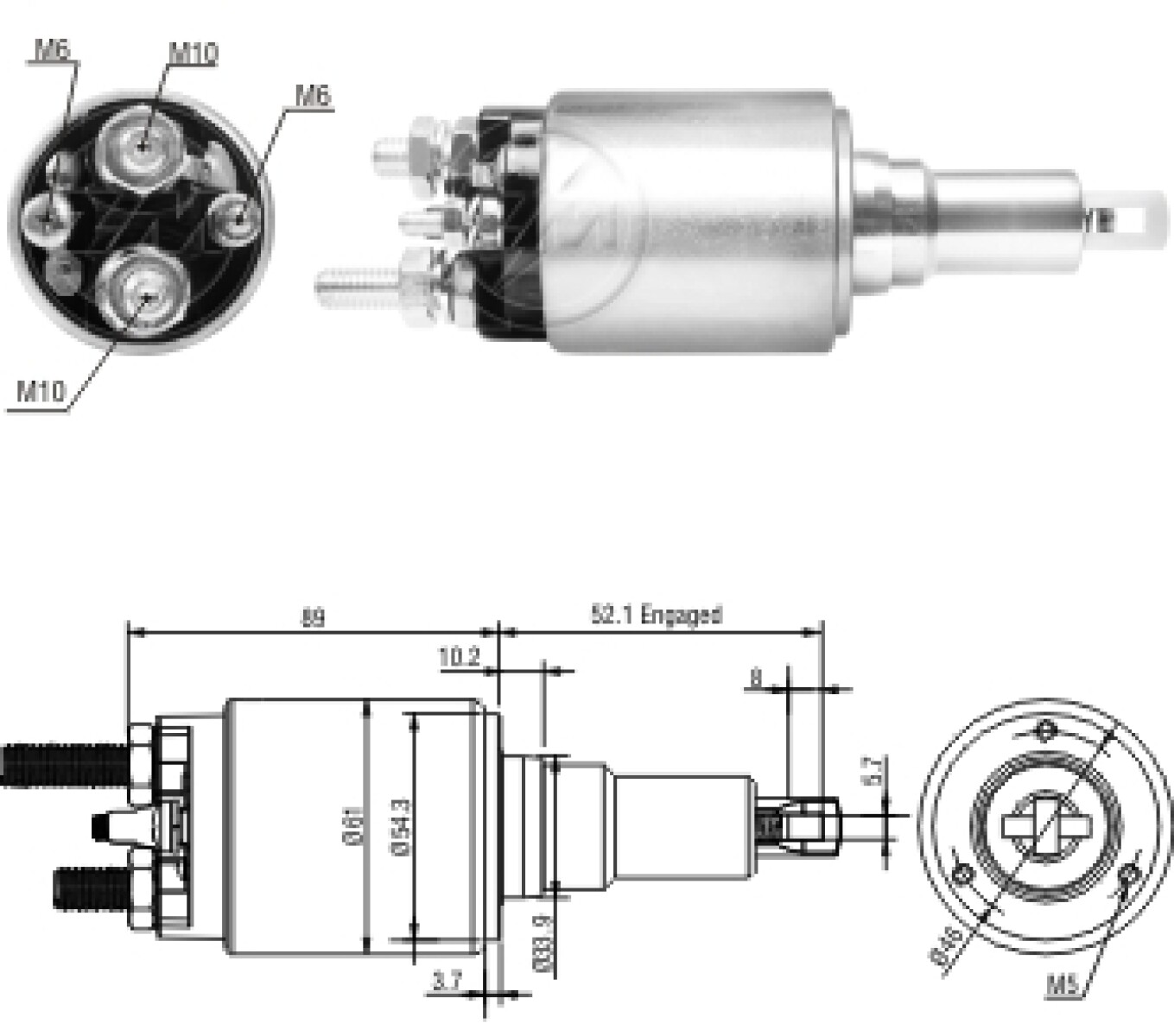 AUTOMATICO DE ARRANQUE - SCANIA SERIE 4 BOSCH 24V=LC.9570 ZM 