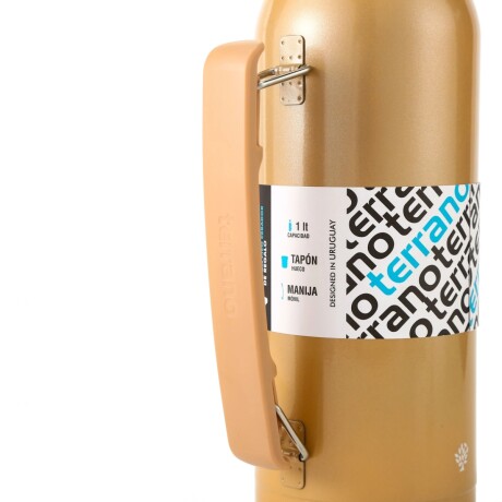 TERMO TERRANO 1LT ORO CON MANIJA TERMO TERRANO 1LT ORO CON MANIJA