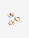 Aros Sets Metal Set De Earcuffs - Dorado