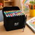 Set de 100 Marcadores Artísticos Doble Punta con Bolso Negro 1
