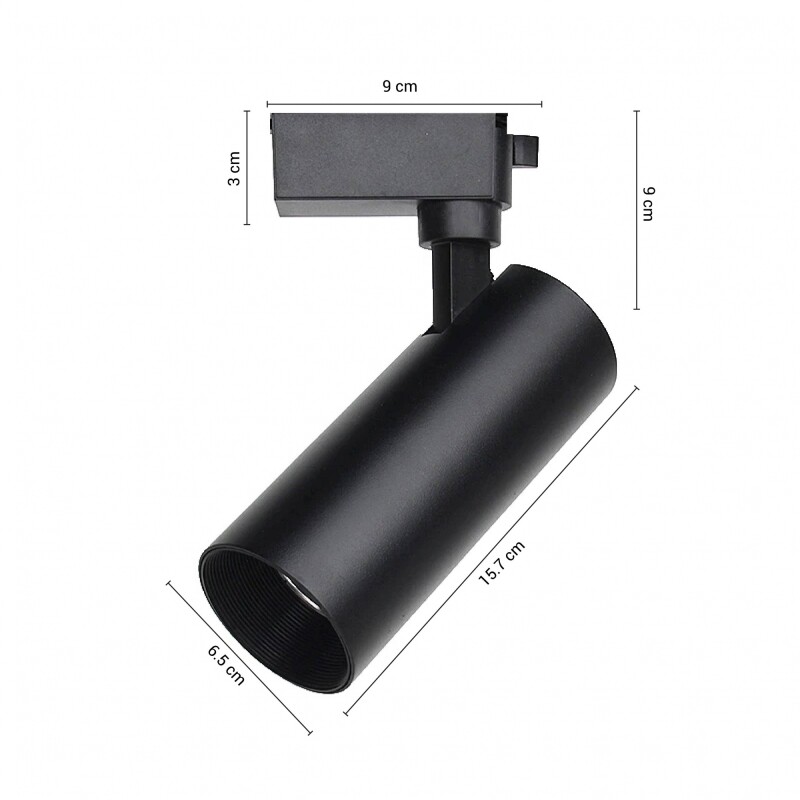 TLLO20W Track Light LED Lali Negro 20W