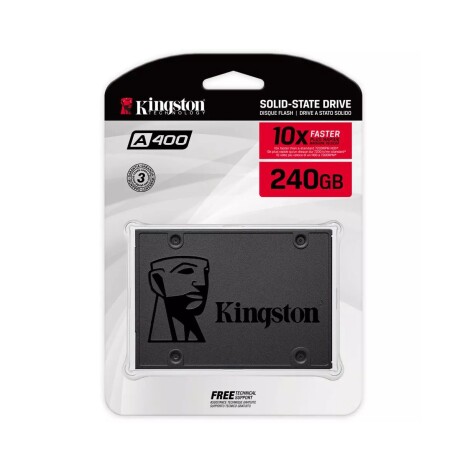 Disco Solido Interno Kingston A400 SSD 240Gb SATA III Negro
