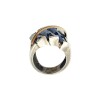 Anillo Elegante-Plata y Oro-Piedra Zafiro-AN5493 conpiedra