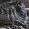 Manta para sillón y cama algodón Grafito 180 x 130 cm