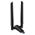 Receptor Wifi USB Doble Banda 5 GHZ 2 Antenas 300 Mbps Variante Color Negro