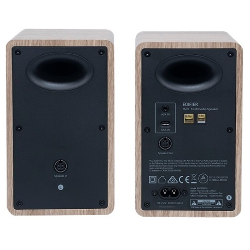 Parlantes Edifier 2.0 M60 66W bluetooth roble Parlantes Edifier 2.0 M60 66W bluetooth roble