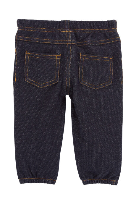 Set tres piezas, chaleco y body de algodón más pantalón jean Sin color