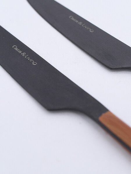 SET X 2 CUCHILLOS NEGRO