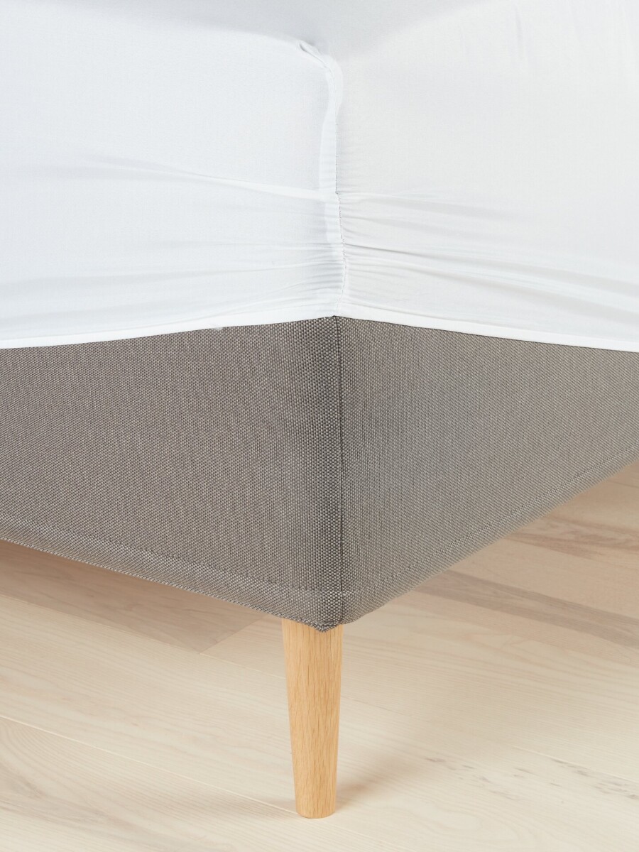 Sábana ajustable micro MIRIAM 90x200x25 blanco 